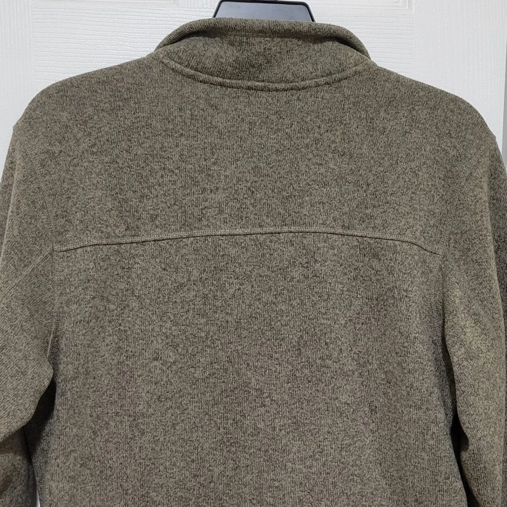 The North Face Mens Gordon Lyons Full Zip Fleece Jacket Heathered Green Large